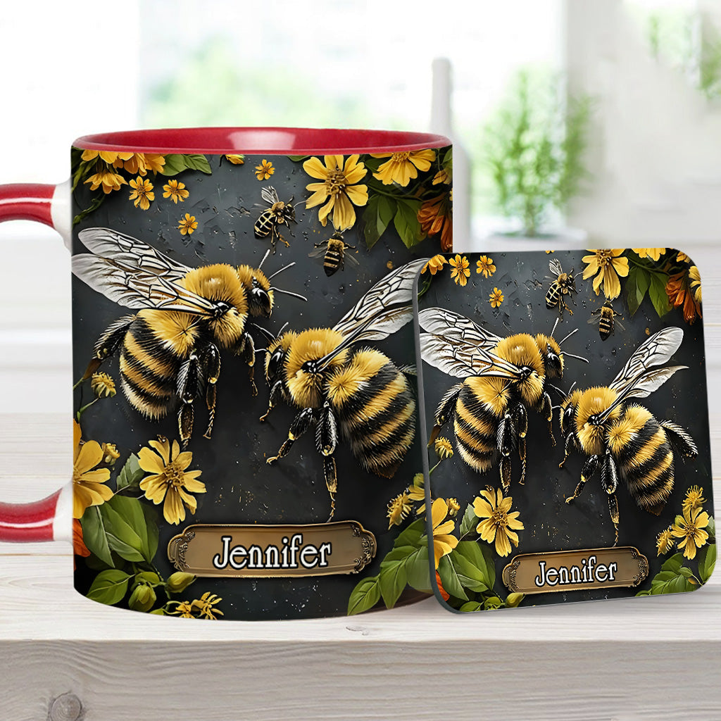 Mug personnalisé « Jardin des abeilles » - Décoration de jardinage