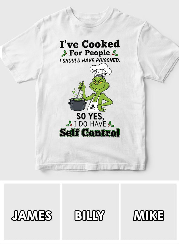 J'ai cuisiné - T-shirt et sweat à capuche personnalisés « J'ai volé Noël »