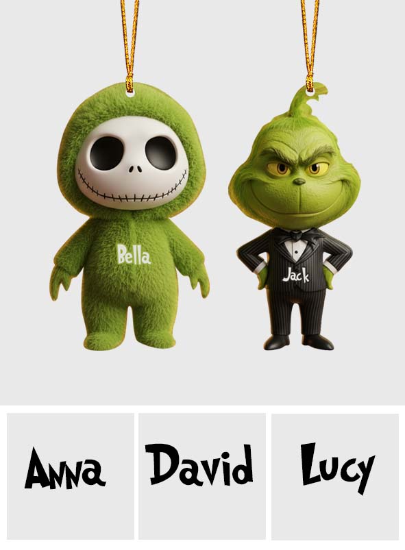 Christmas Friends Green Nightmare - Personalized Stole Christmas Ornament