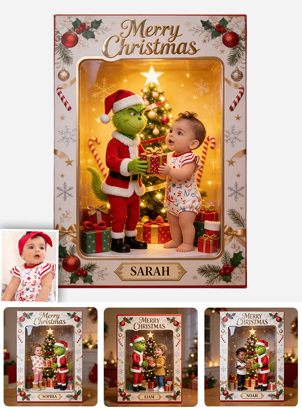 Merry Christmas - Personalized Kid Acrylic Display Box