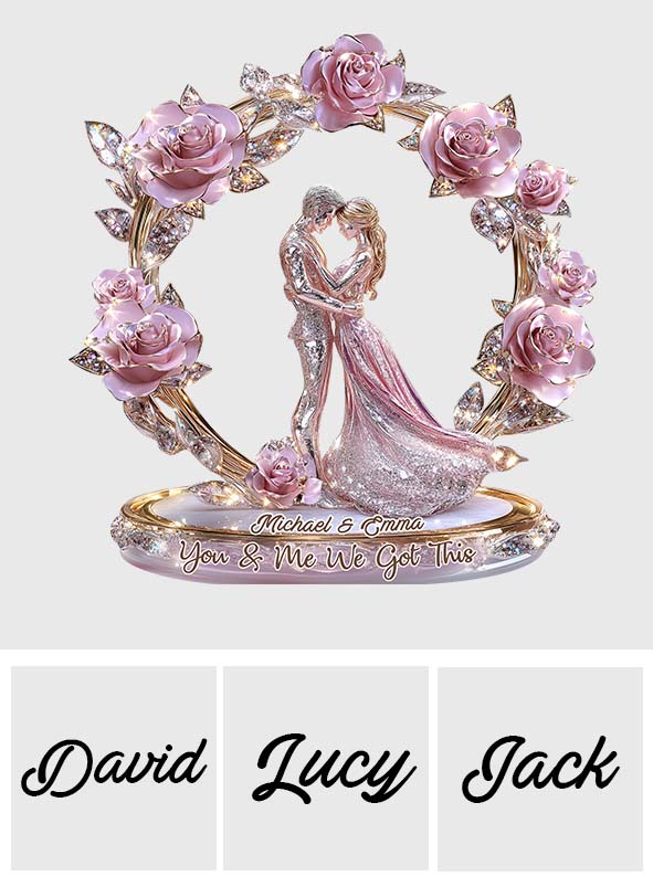 Toi et moi, on gère - Plaque acrylique personnalisée pour couple