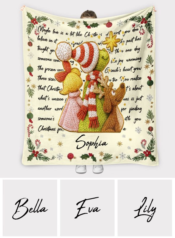 Merry Christmas - Personalized Stole Christmas Blanket