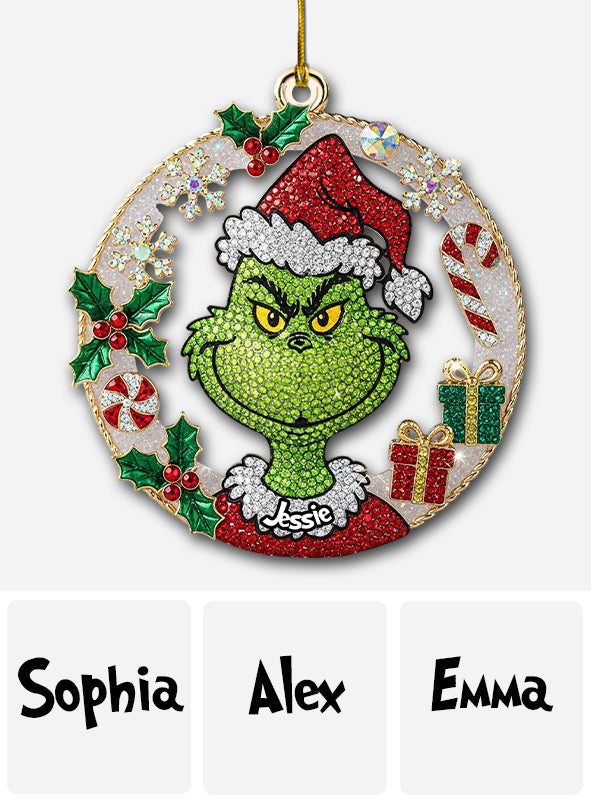 Merry Grinchmas - Personalized Stole Christmas Ornament