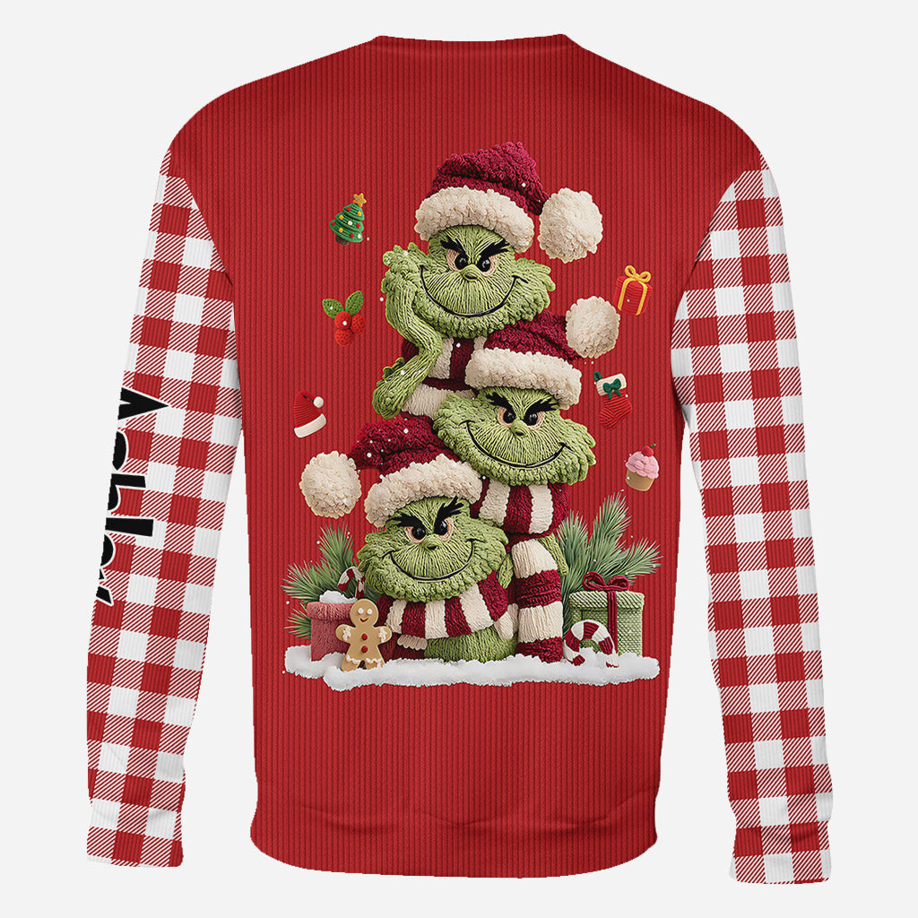 Merry Christmas - Personalized Stole Christmas All Over Shirt