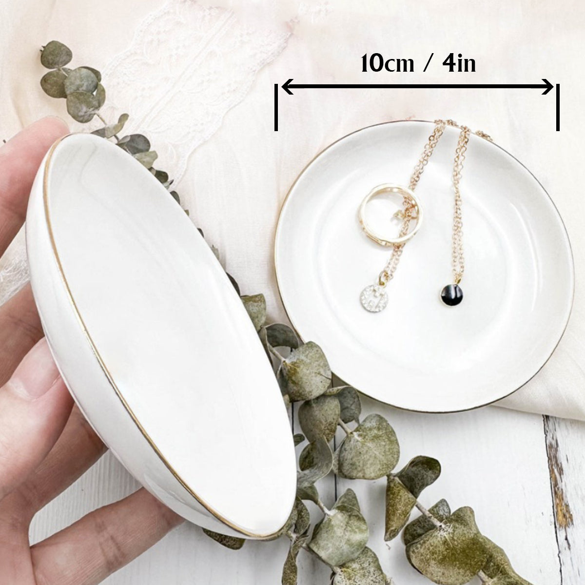 Anniversary Couple 50 Years Together - Personalized Couple Fully Printed Jewelry Dish