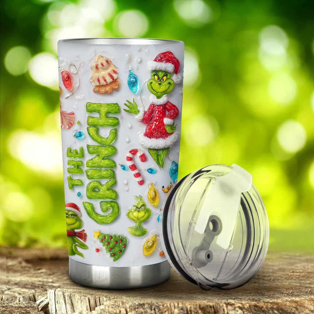 Merry Greenmas - Personalized Stole Christmas Tumbler