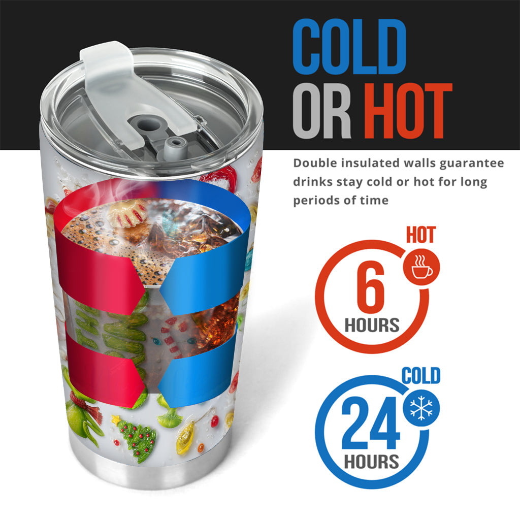 Merry Greenmas - Personalized Stole Christmas Tumbler