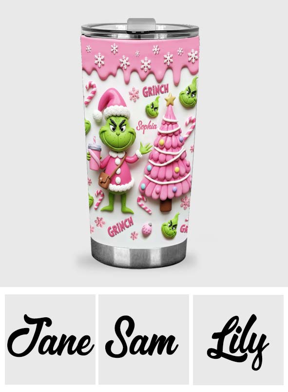 Merry Grinchmas - Personalized Stole Christmas Tumbler