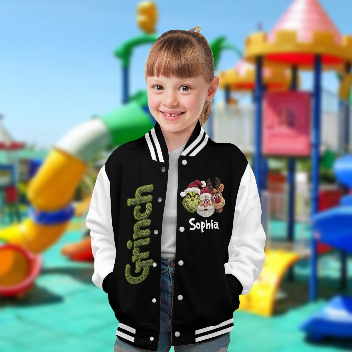 Merry Christmas - Personalized Stole Christmas Varsity Jacket
