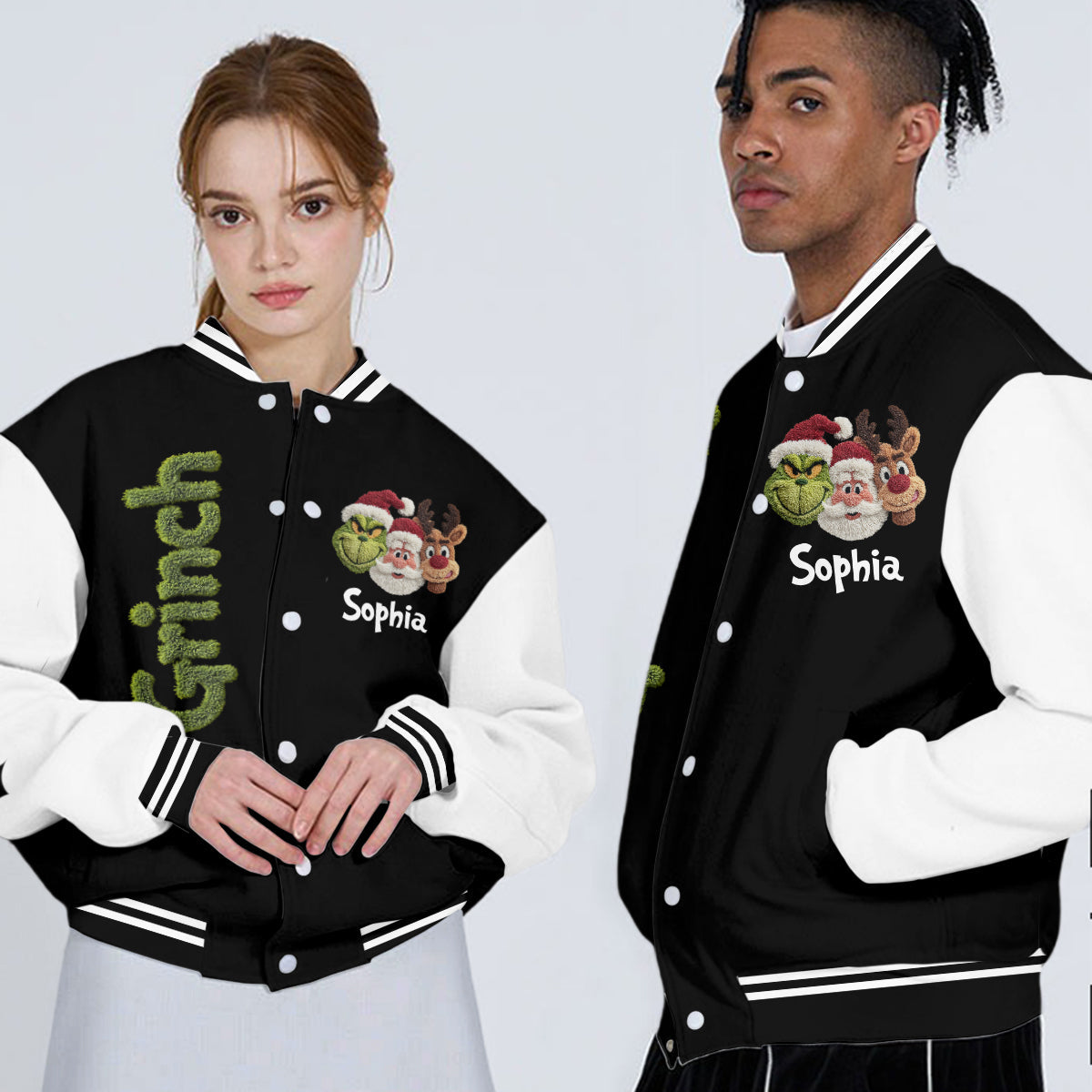 Merry Christmas - Personalized Stole Christmas Varsity Jacket