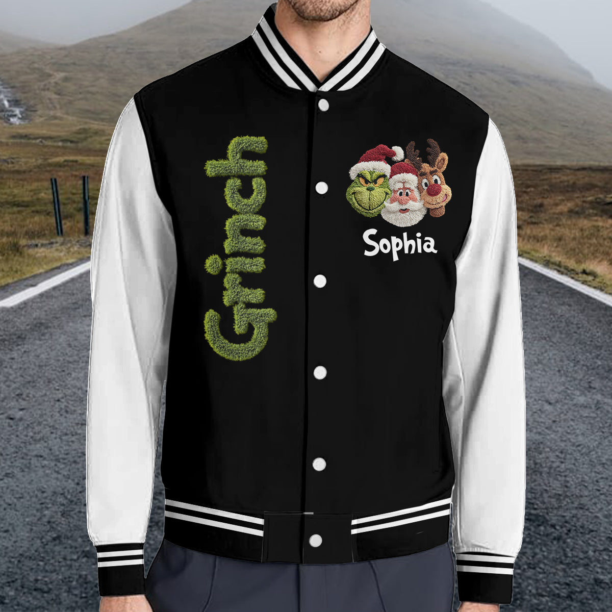 Merry Christmas - Personalized Stole Christmas Varsity Jacket