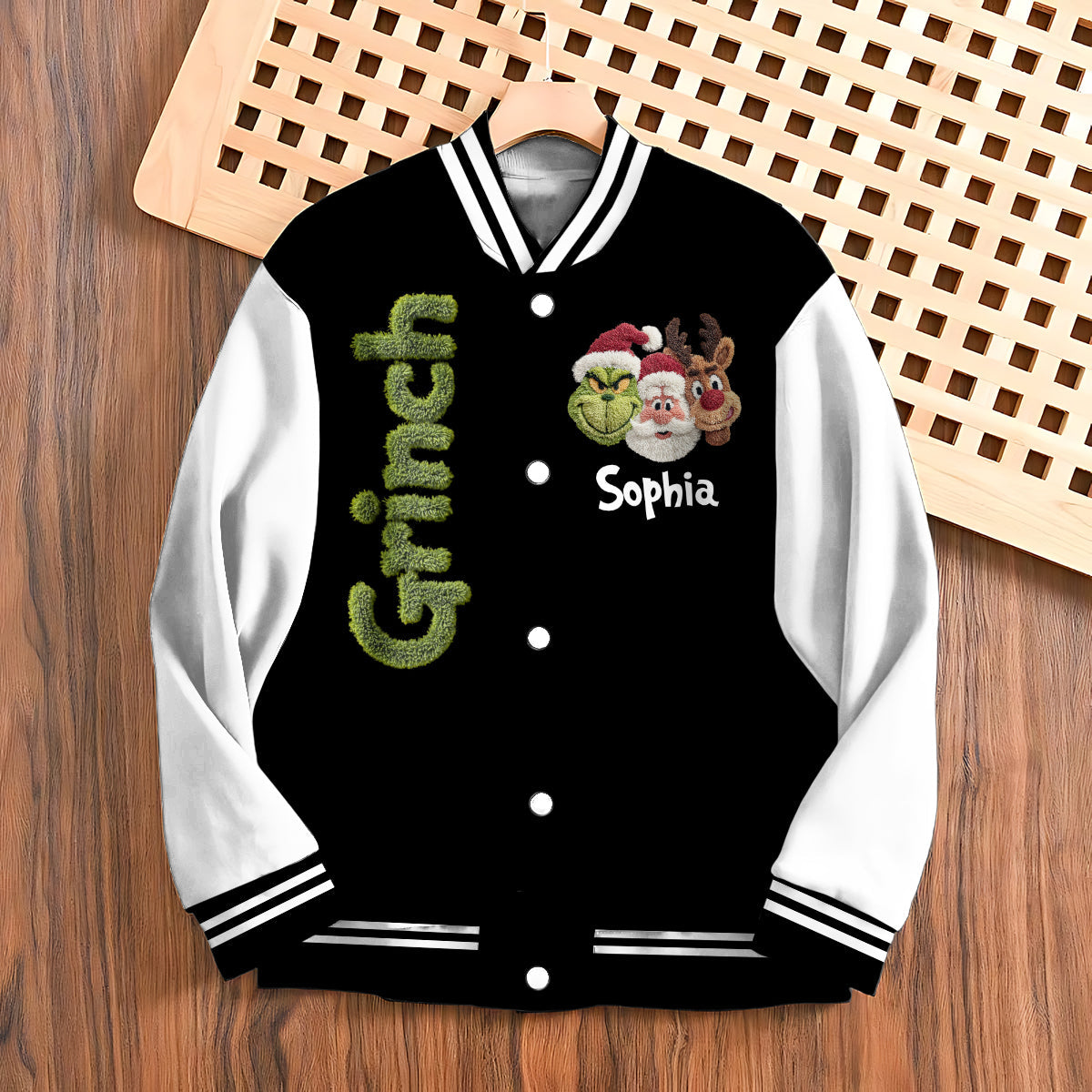 Merry Christmas - Personalized Stole Christmas Varsity Jacket