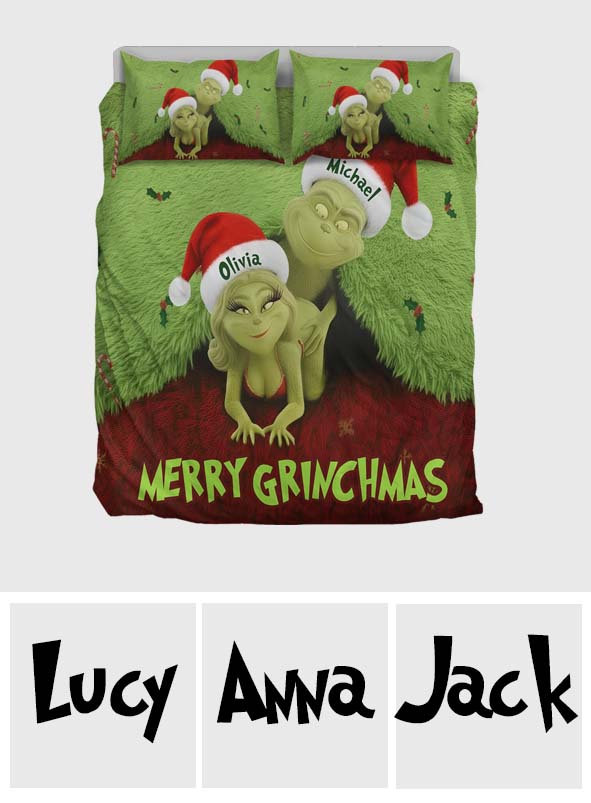 Favorite Thing To Do This Grinchmas - Personalized Stole Christmas Bedding Set