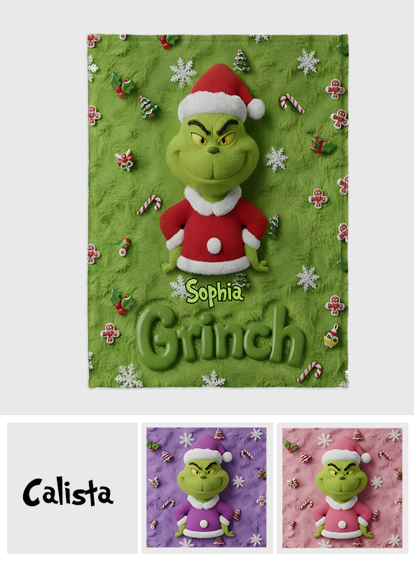 Joyeux Grinchmas - Étole de Noël personnalisée