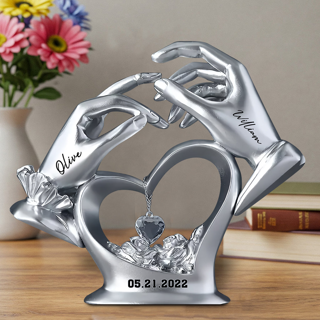 Anniversary Gifts For Couple - Personalized Couple Custom Shaped Acrylic Plaque