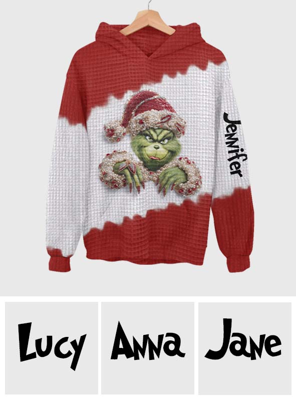 Stink Stank Stunk - Sweat à capuche gaufré de Noël personnalisé Stole