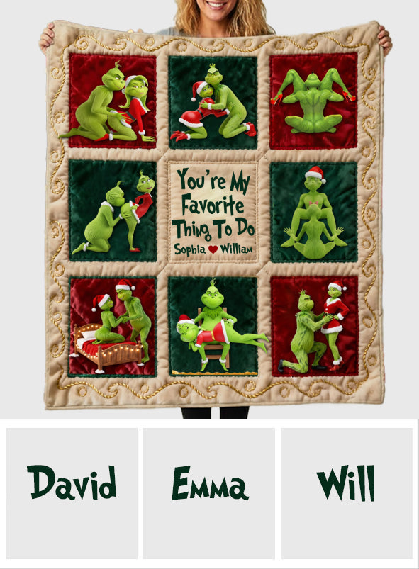 Joyeux Grinchmas - Étole de Noël personnalisée