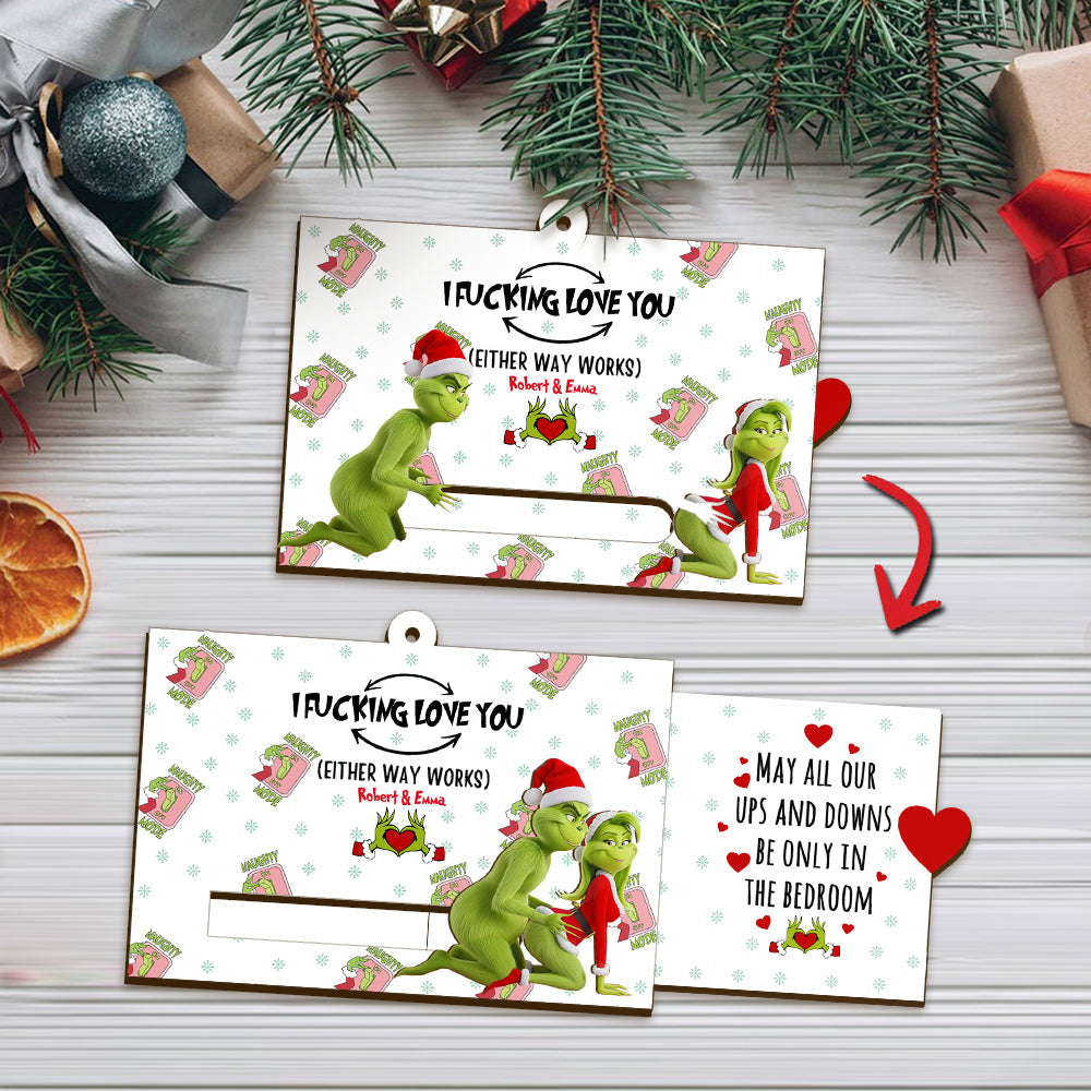 Grinch Christmas - Personalized Stole Christmas Sliding Ornament