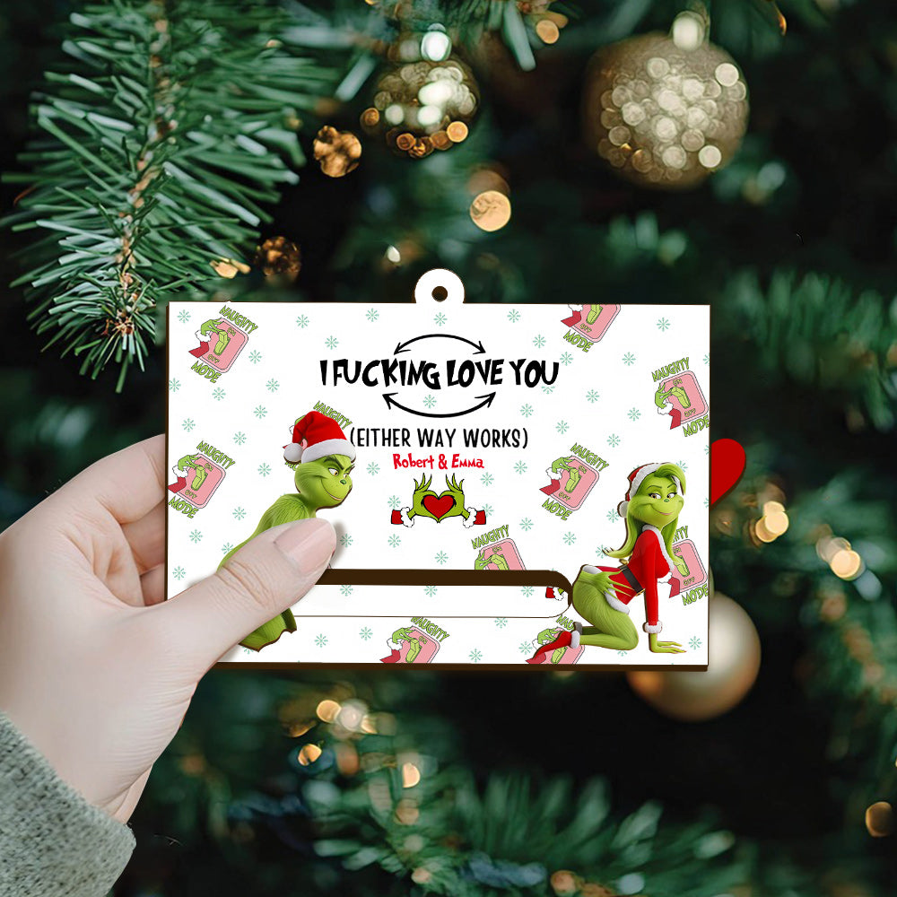 Grinch Christmas - Personalized Stole Christmas Sliding Ornament