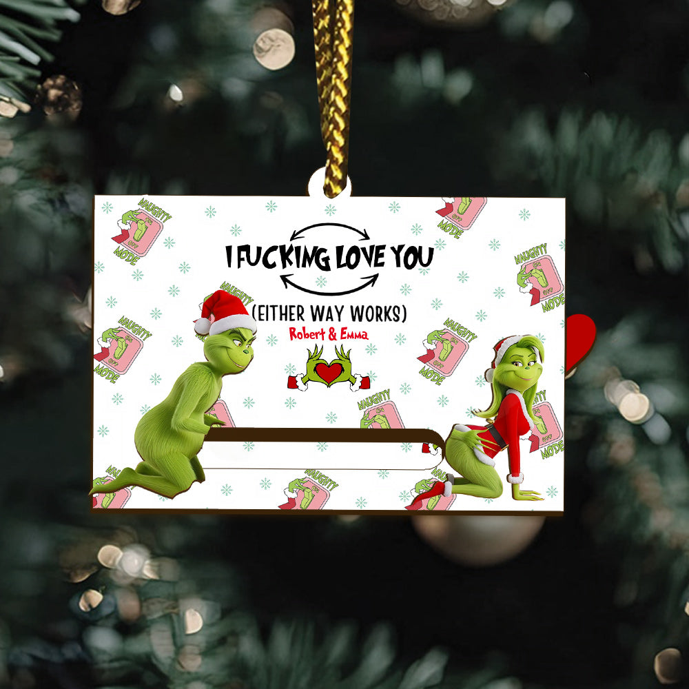 Grinch Christmas - Personalized Stole Christmas Sliding Ornament