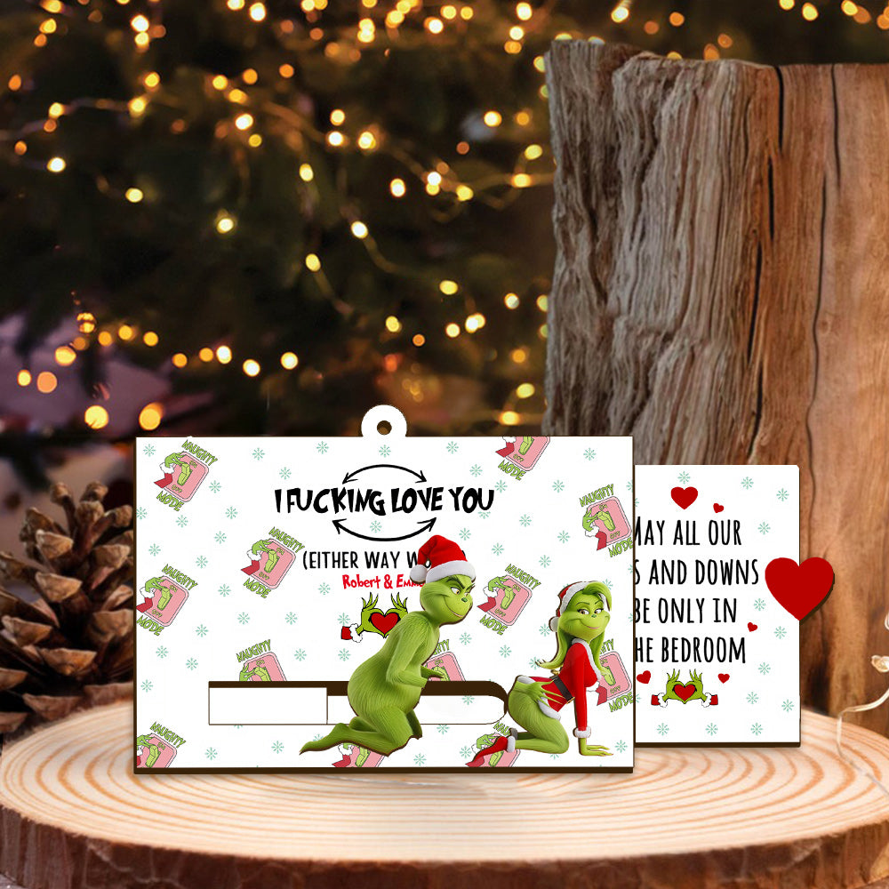 Grinch Christmas - Personalized Stole Christmas Sliding Ornament