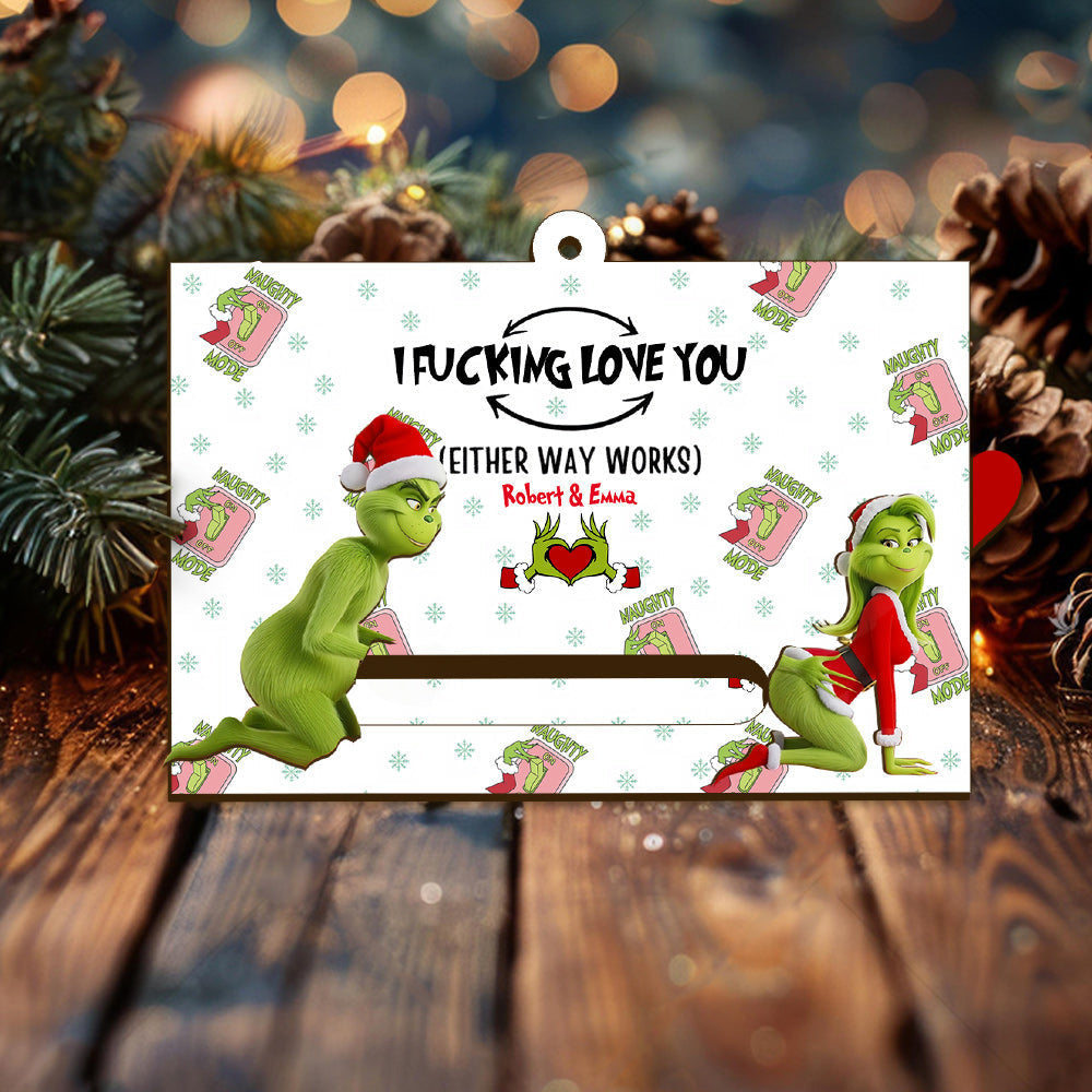 Grinch Christmas - Personalized Stole Christmas Sliding Ornament
