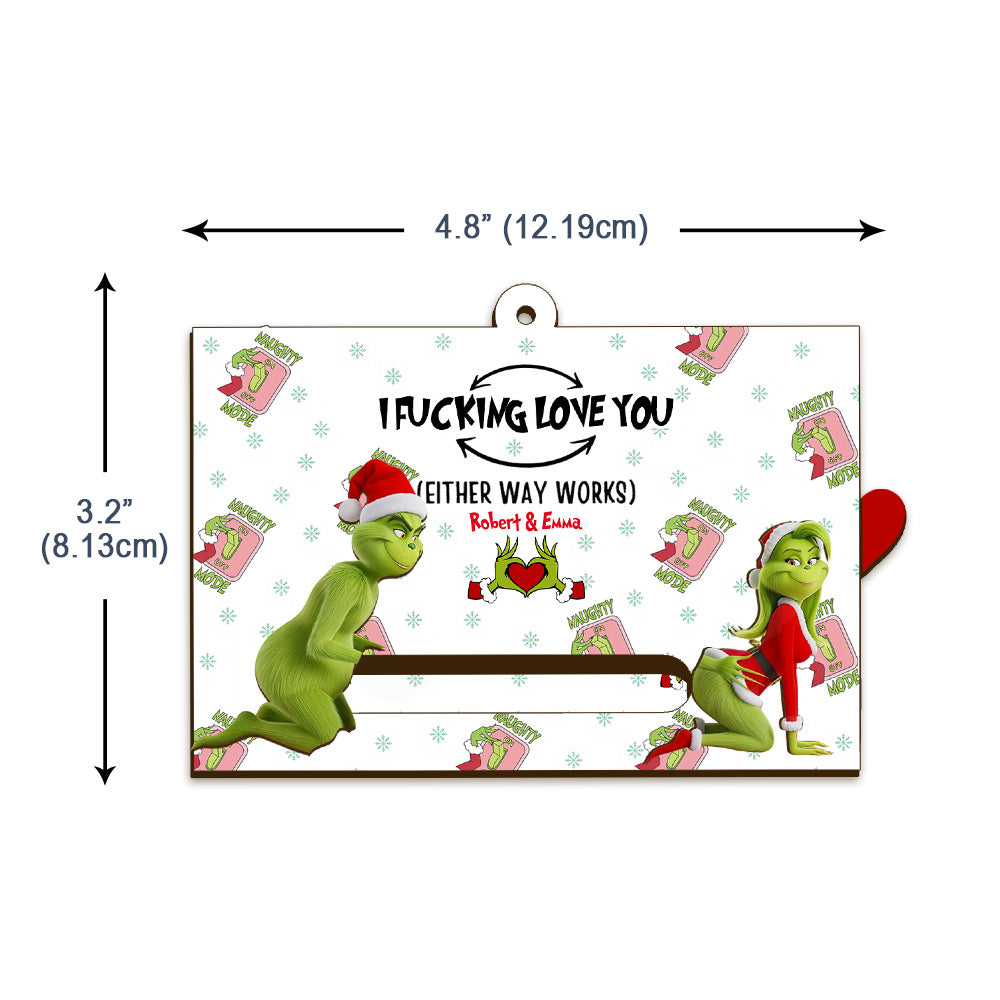 Grinch Christmas - Personalized Stole Christmas Sliding Ornament