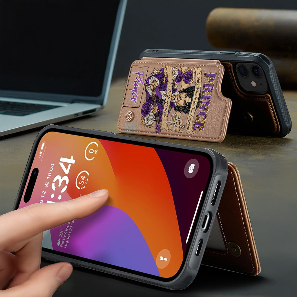 Purple Rain - Wallet Phone Case