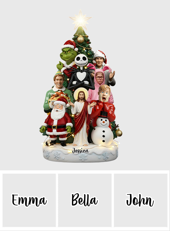 Joyeux Noël - Étole de Noël personnalisée sur plaque acrylique en forme personnalisée