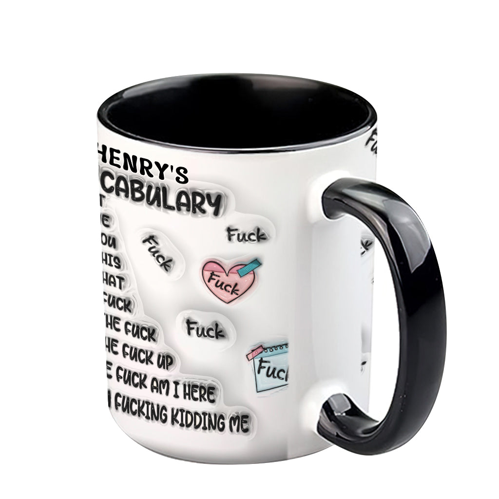 My Vocabulary - Personalized Stole Christmas Accent Mug