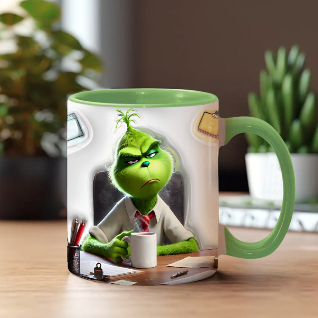 Work Forecast - Personalized Stole Christmas Accent Mug