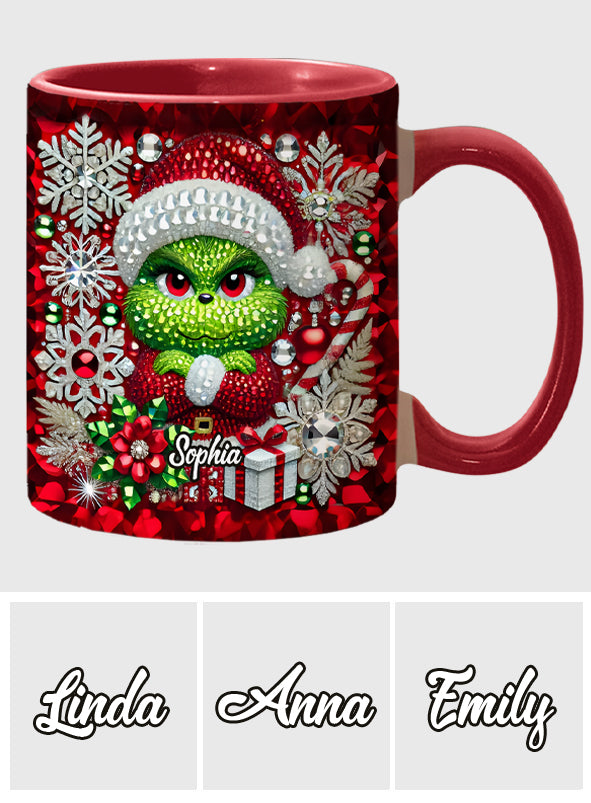 Joyeux Grinchmas - Mug personnalisé avec étole de Noël
