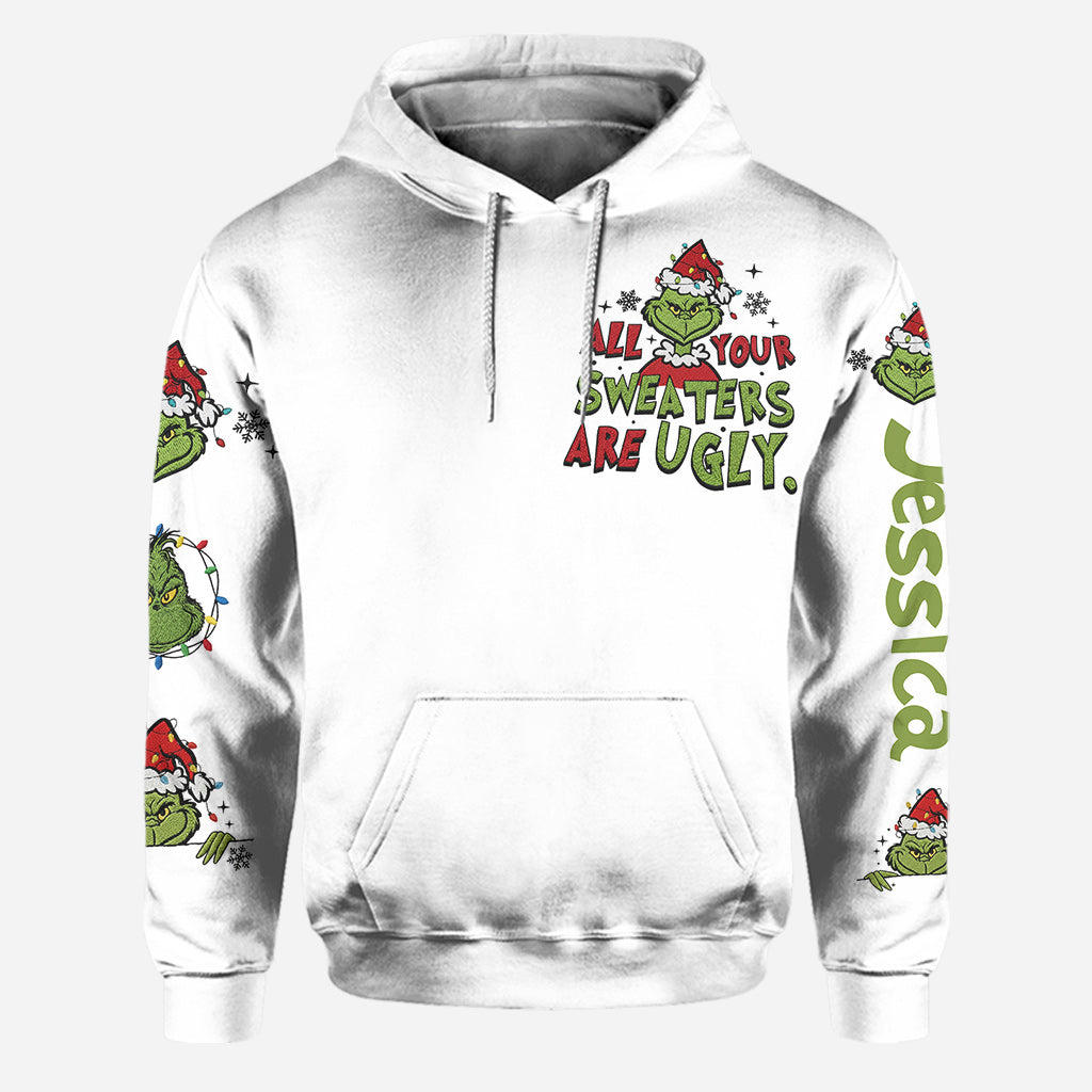 Your Sweater Is Ugly Too - Personalized Stole Christmas Hoodie and Leggings
