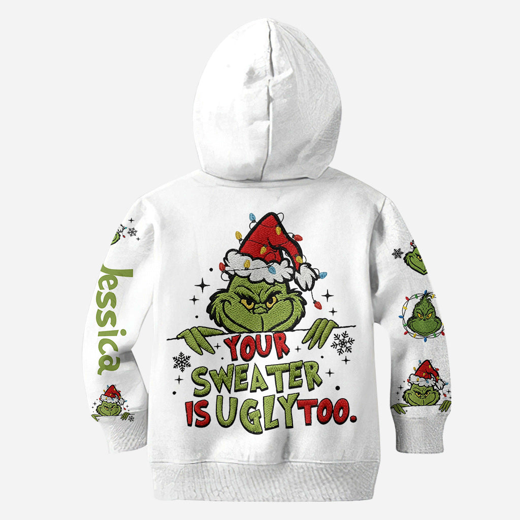 Your Sweater Is Ugly Too - Personalized Stole Christmas Hoodie and Leggings