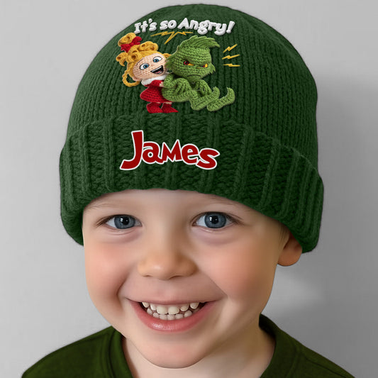 It’s So Angry - Personalized Stole Christmas Beanie Hat