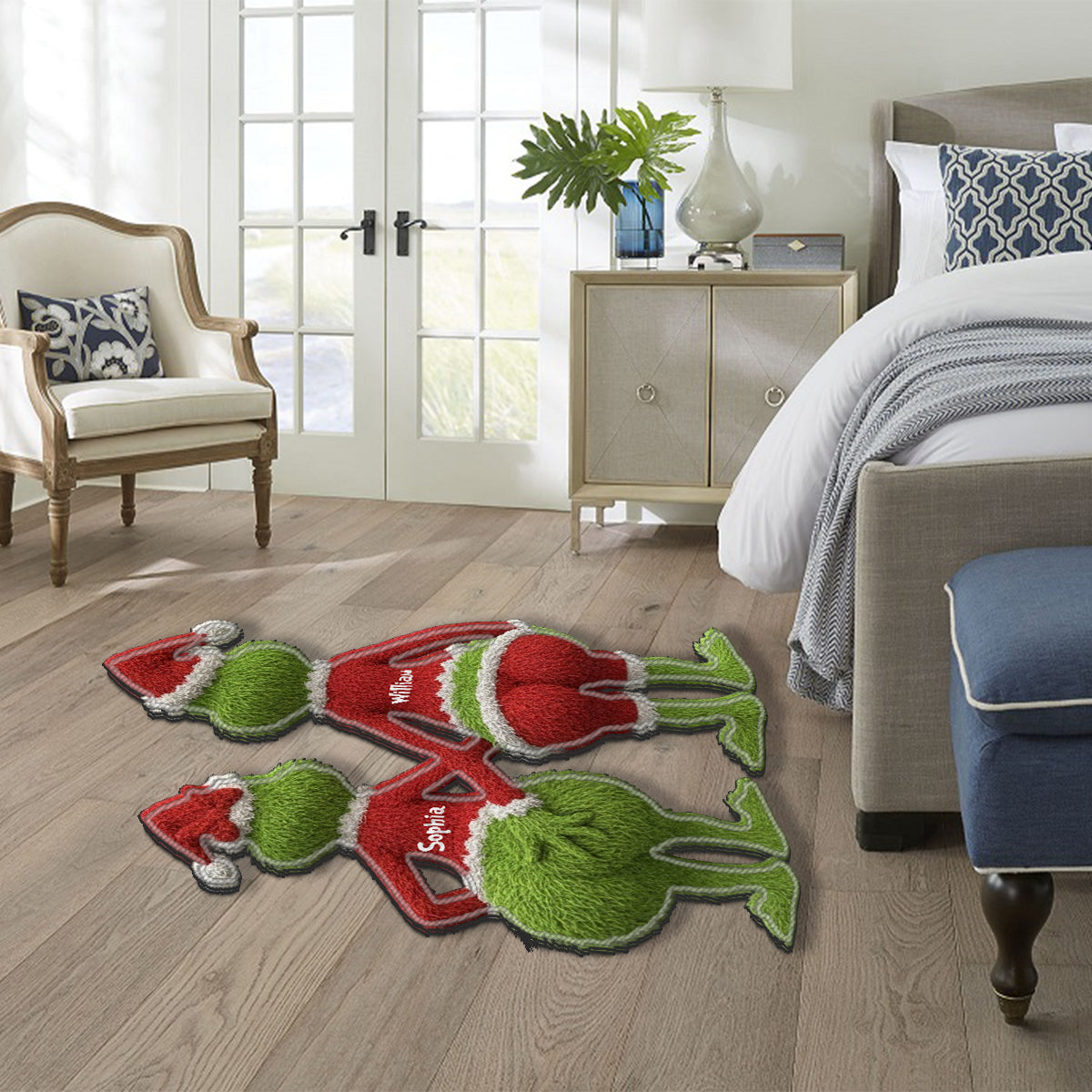 Christmas Movie Green Creature - Personalized Stole Christmas Non-Slip Tufted Rug
