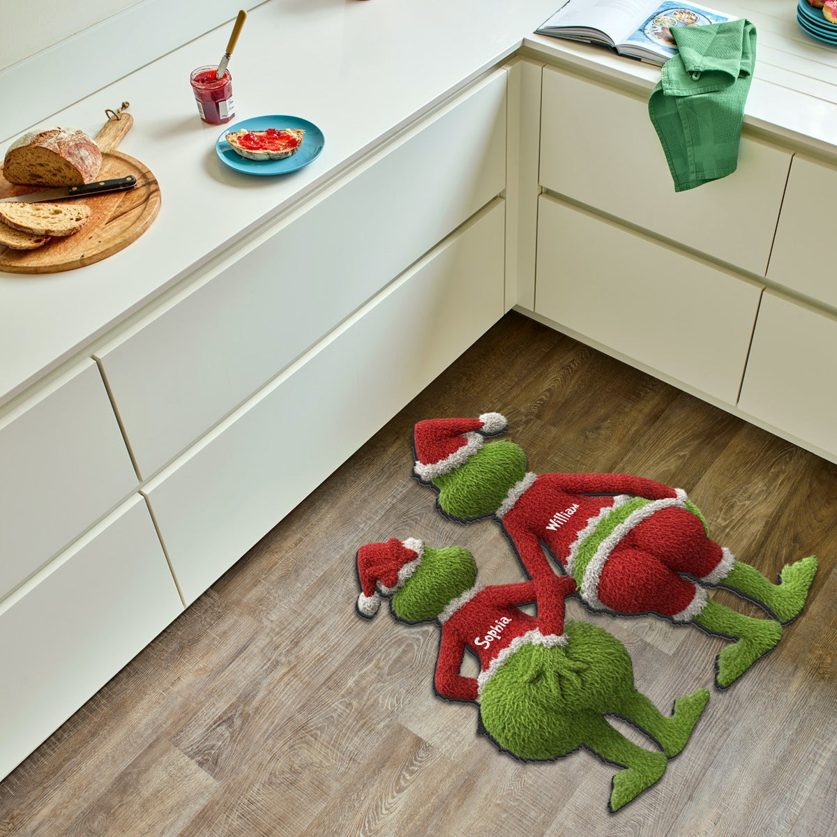 Christmas Movie Green Creature - Personalized Stole Christmas Non-Slip Tufted Rug