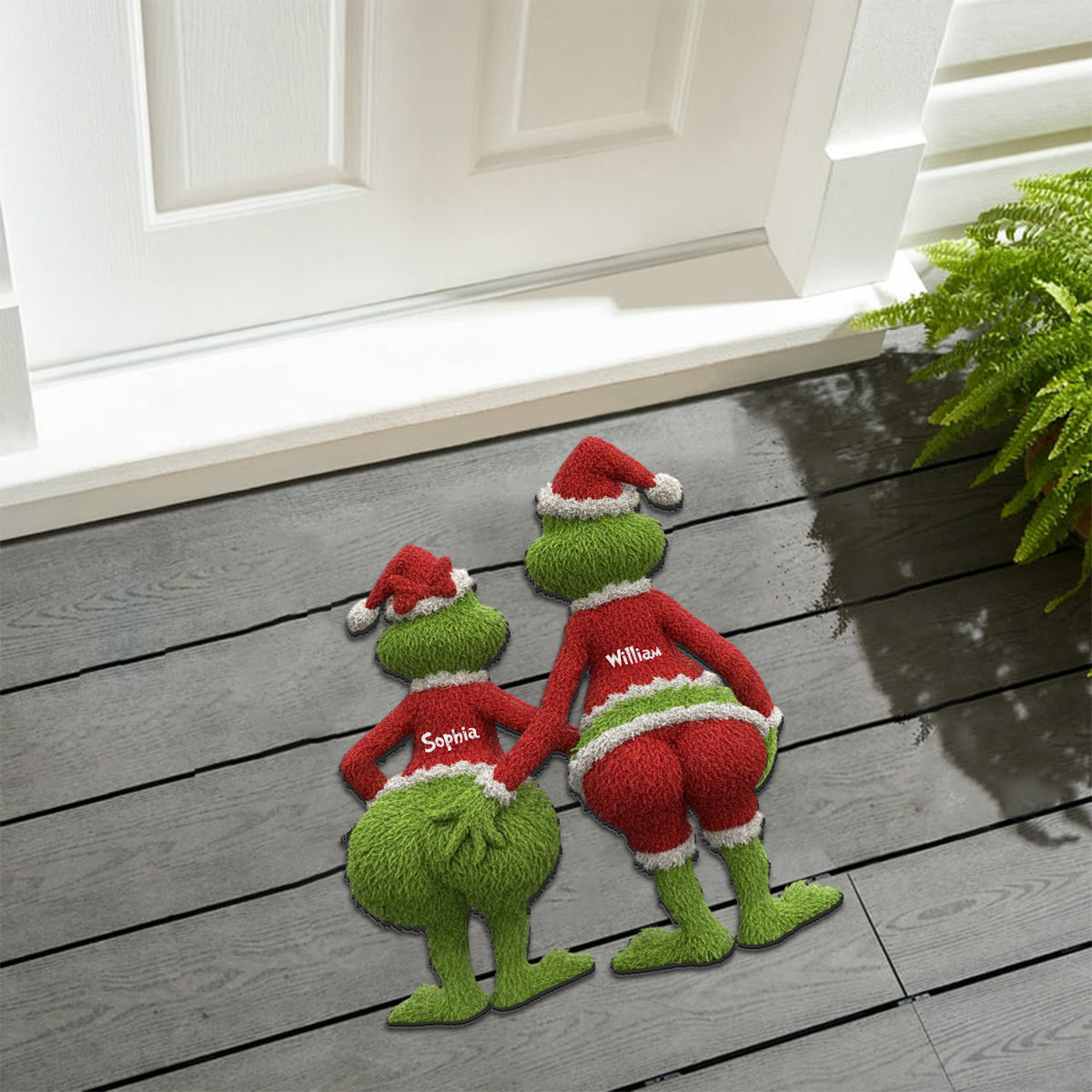 Christmas Movie Green Creature - Personalized Stole Christmas Non-Slip Tufted Rug