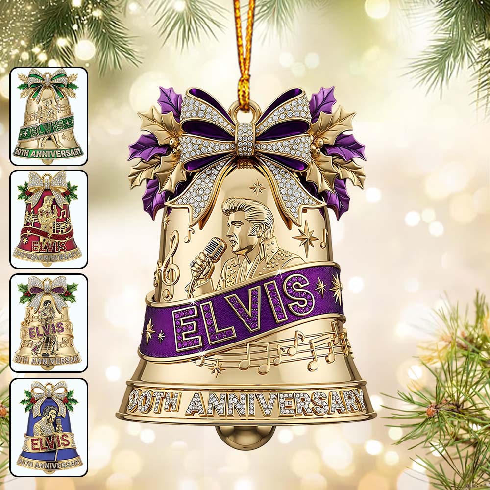 The King Of Rock N' Roll 90th Anniversary - Personalized King of Rock and Roll Ornament