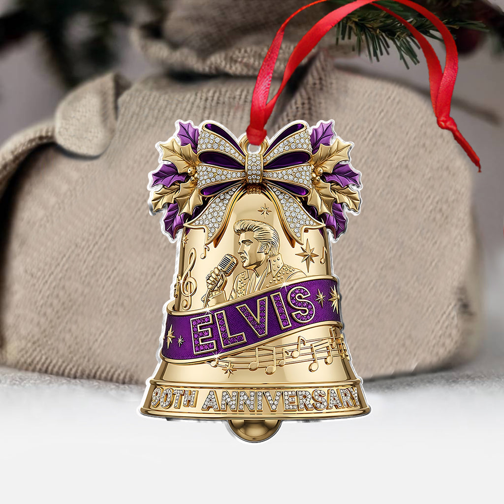 The King Of Rock N' Roll 90th Anniversary - Personalized King of Rock and Roll Ornament