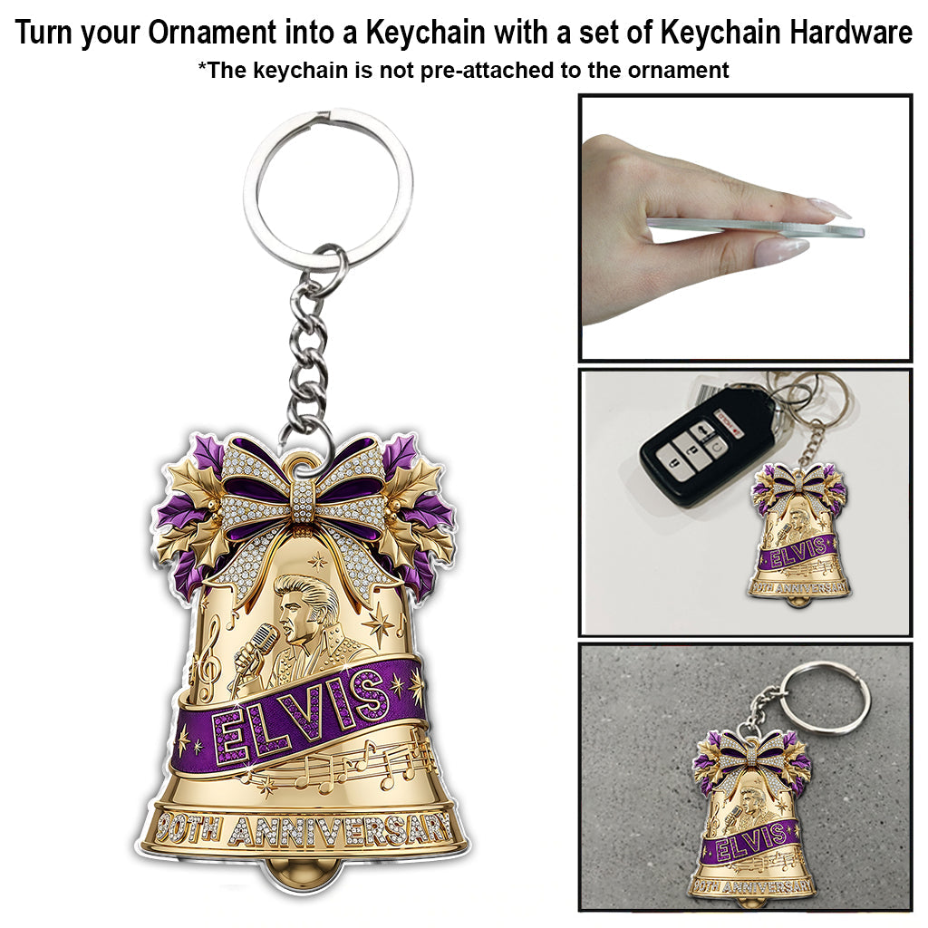 The King Of Rock N' Roll 90th Anniversary - Personalized King of Rock and Roll Ornament