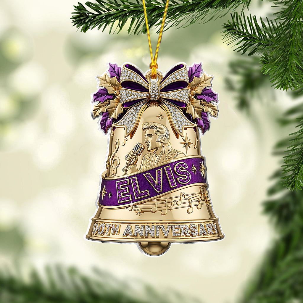 The King Of Rock N' Roll 90th Anniversary - Personalized King of Rock and Roll Ornament