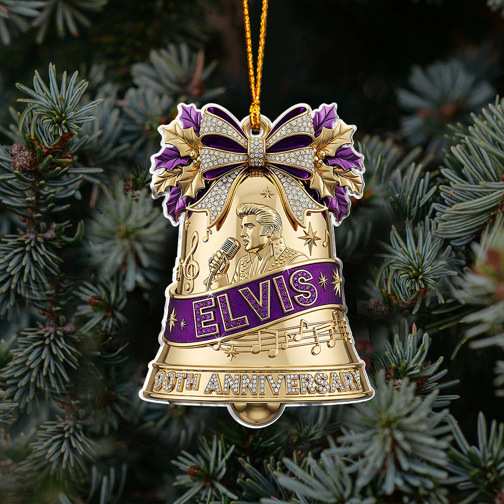 The King Of Rock N' Roll 90th Anniversary - Personalized King of Rock and Roll Ornament