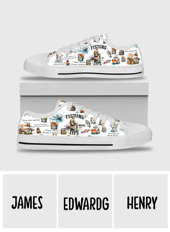 Passionné de pêche ? Chaussures de pêche basses personnalisées