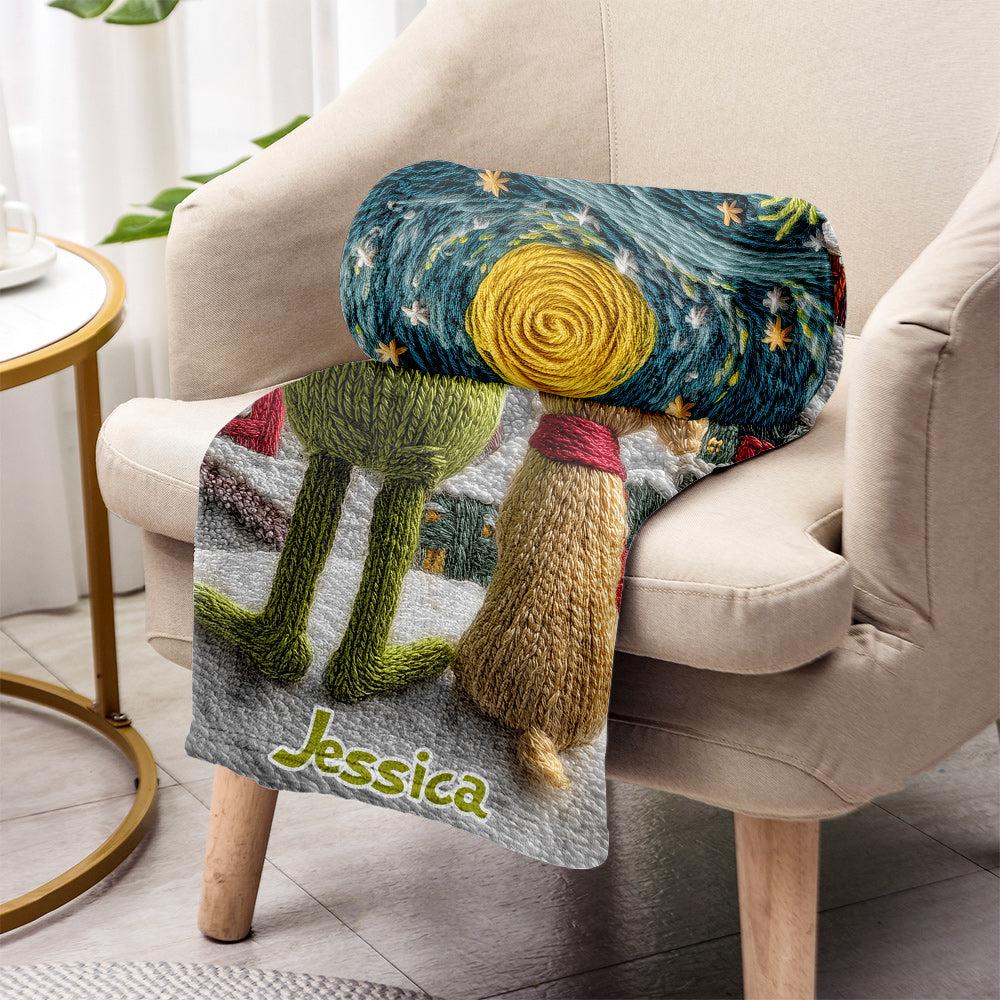 Merry Greenmas - Personalized Stole Christmas Blanket