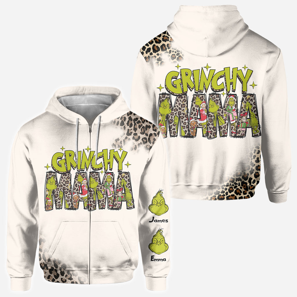 Grinchy Mama/ Nana - Personalized Stole Christmas All Over Shirt