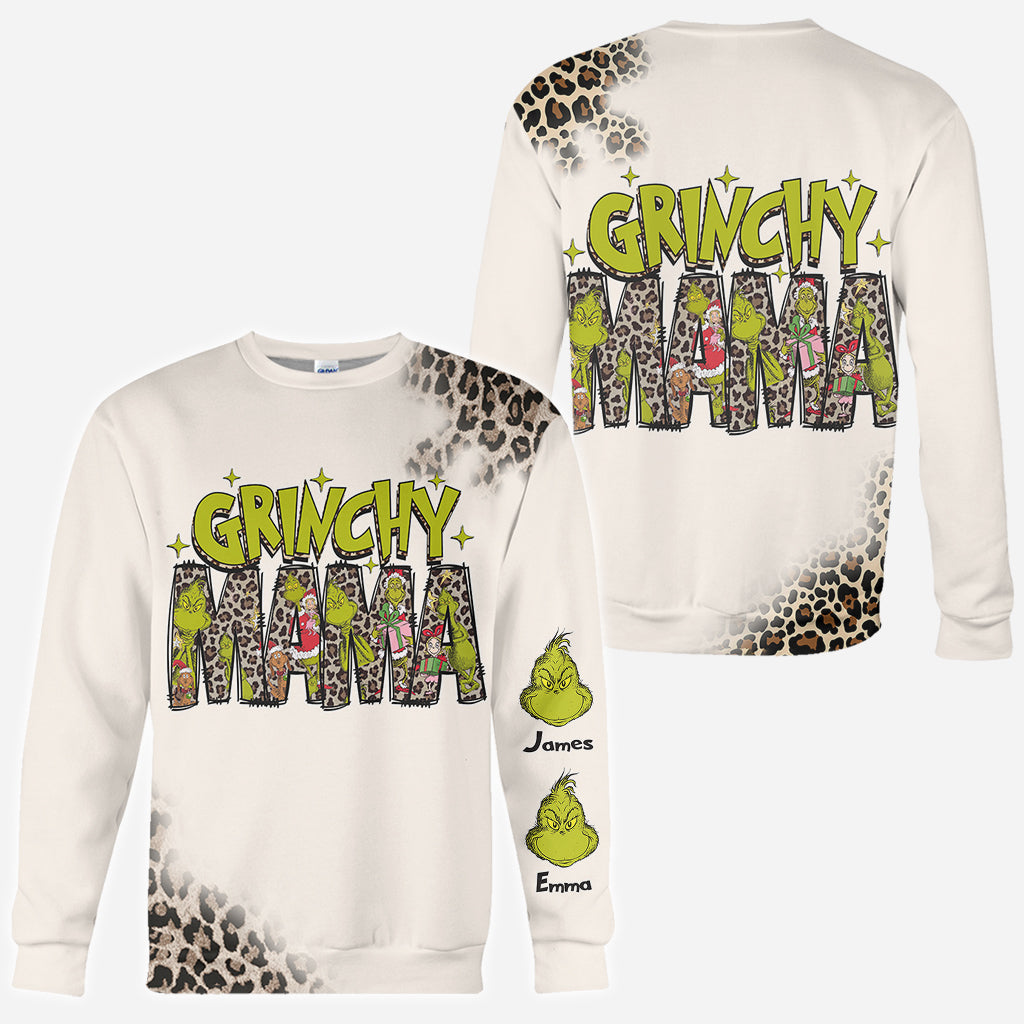 Grinchy Mama/ Nana - Personalized Stole Christmas All Over Shirt