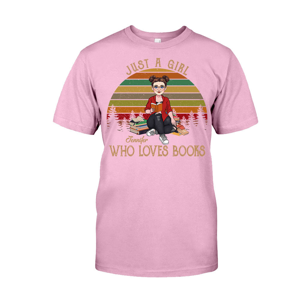 Juste une fille qui aime les livres - T-shirt et sweat à capuche personnalisés « Juste une fille qui aime les livres »