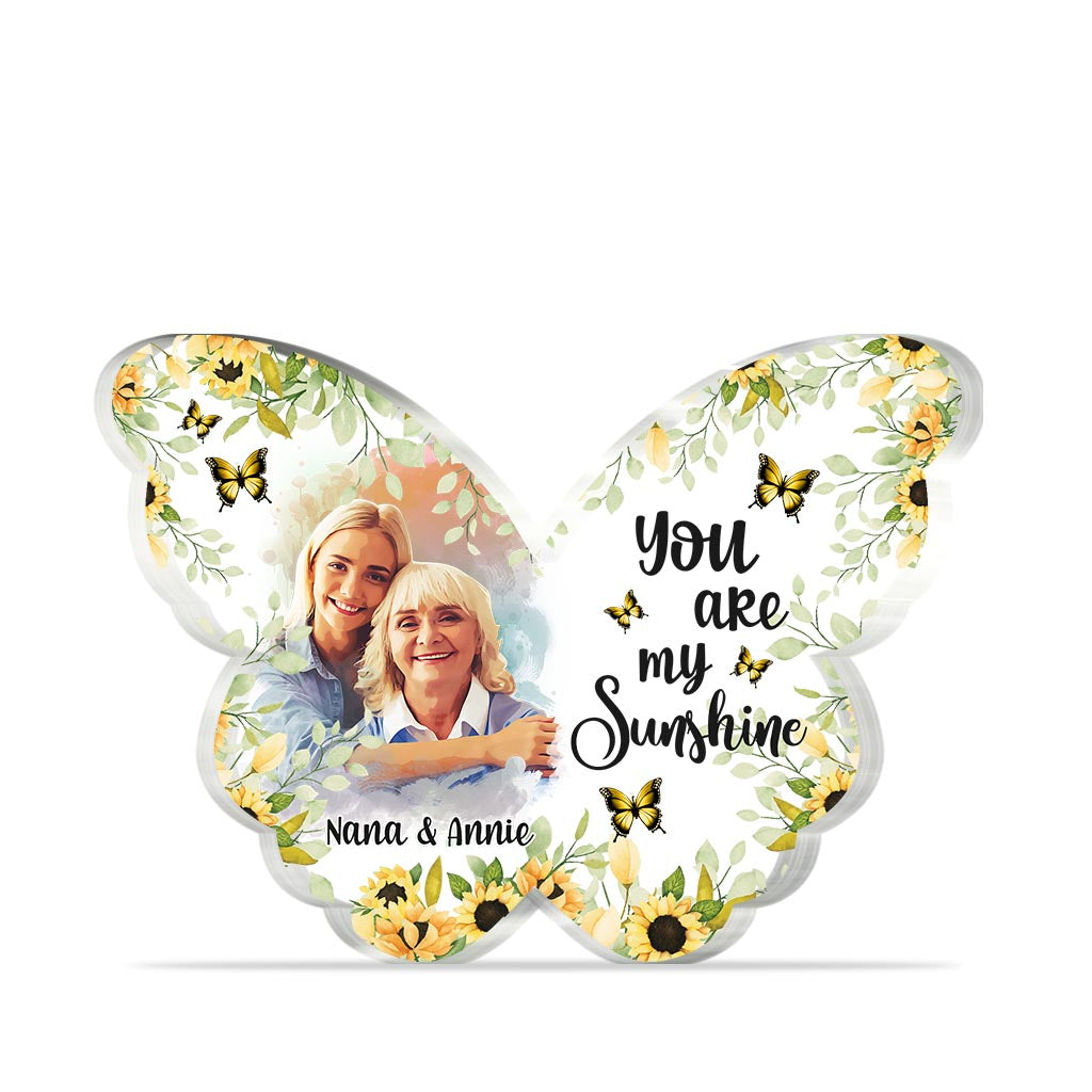 You Are My Sunshine - Personalized Mother Custom Shaped Acrylic Plaque
