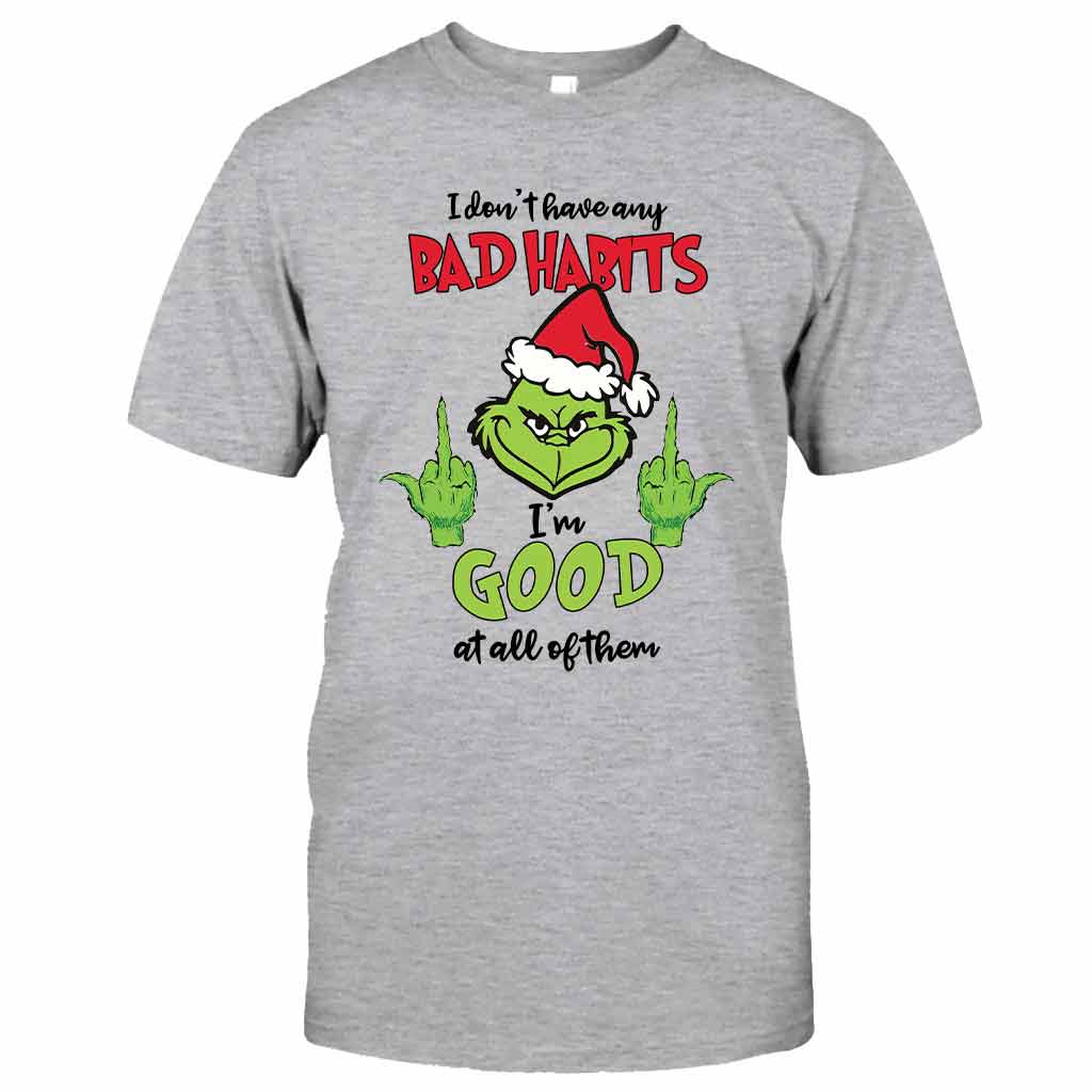 Je n'ai pas de mauvaises habitudes - T-shirt et sweat à capuche de Noël